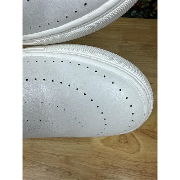 Kate Spade New York Azores White Leather Loafers Slip On Flats Womens 10B GUC - Picture 8 of 11